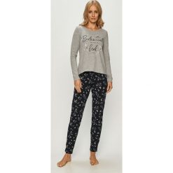 Henderson Ladies - Piżama. Brązowe piżamy damskie Henderson Ladies, s, bez wzorów, z elastanu, z długim rękawem. Za 119,90 zł.
