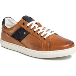 Sneakersy WOJAS - 9033-73 Brąz/Granat. Pomarańczowe sneakersy męskie Wojas, bez zapięcia. Za 329,00 zł.