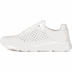 Geox tenisówki damskie Hiver D02FHB 08554 38 białe. Białe trampki i tenisówki damskie Geox, bez wzorów, bez zapięcia. Za 429,00 zł.
