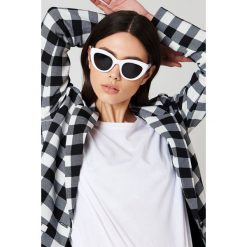 NA-KD Accessories Okulary przeciwsłoneczne kocie oczy - White. Białe okulary przeciwsłoneczne damskie marki NA-KD Accessories. Za 80,95 zł.