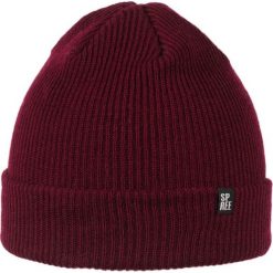100% Wełna Merino - Męska Czapka, Bordowa, Zimowa, Beanie, Krasnal CPASPREECIT108D. Czerwone czapki męskie Spree, na zimę, z wełny, klasyczne. Za 89,99 zł.