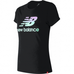 New Balance WT91576BK. Czarne podkoszulki damskie New Balance, bez wzorów, z bawełny, klasyczne, z klasycznym kołnierzykiem, bez rękawów. Za 119,99 zł.