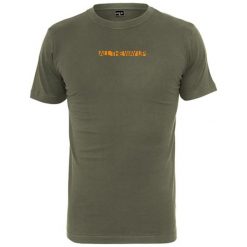 T-shirty męskie z nadrukiem: T-shirt w kolorze oliwkowym