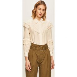 Pinko - Koszula. Białe bluzki damskie Pinko, na co dzień, bez wzorów, z wiskozy, eleganckie, z włoskim kołnierzykiem, bez rękawów. Za 1189,00 zł.