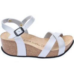 Buty damskie: Sandały w kolorze jasnoszarym