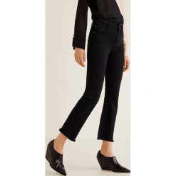 Mango - Jeansy Trumpet. Czarne jeansy damskie Mango. Za 139,90 zł.