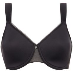 Biustonosz z fiszbiną Triumph True Shape Sensation 10198828. Czarne biustonosze Triumph, bez wzorów, z elastanu. W wyprzedaży za 159,00 zł.
