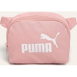 Puma - Nerka. Różowe nerki damskie Puma, w paski, z poliesteru, małe, z nadrukiem, bez dodatków. Za 59,90 zł.
