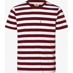 Levi's - T-shirt męski, czerwony. Czerwone t-shirty męskie Levi's®, s, w paski, bez kołnierzyka. Za 129,95 zł.