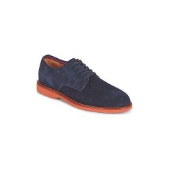 Derby Polo Ralph Lauren ODIS. Niebieskie półbuty męskie Polo Ralph Lauren, bez wzorów, bez zapięcia. Za 849,00 zł.