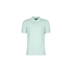 Koszulki polo z krótkim rękawem Benetton MADALO. Zielone koszulki męskie Benetton, s, bez wzorów, z krótkim rękawem. Za 103,20 zł.