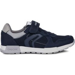 Geox tenisówki chłopięce Alfier 34 niebieskie. Niebieskie buty chłopięce sportowe Geox, na rzepy. W wyprzedaży za 225,00 zł.