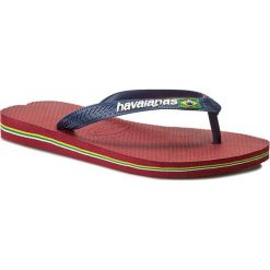 Japonki HAVAIANAS - Brasil Logo 41108501440 Red. Niebieskie japonki damskie Havaianas, bez wzorów, z tworzywa sztucznego. Za 99,00 zł.