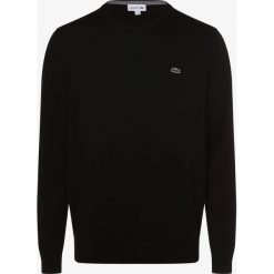 Lacoste - Sweter męski, czarny. Czarne swetry męskie Lacoste, s, z aplikacjami, z dzianiny, eleganckie. Za 449,95 zł.