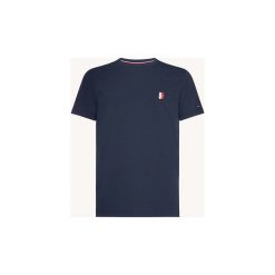 T-shirty z krótkim rękawem Tommy Hilfiger MW0MW09828 ICON WOVEN LABEL. Niebieskie t-shirty męskie TOMMY HILFIGER, s, bez wzorów, bez kołnierzyka, krótkie. Za 164,24 zł.