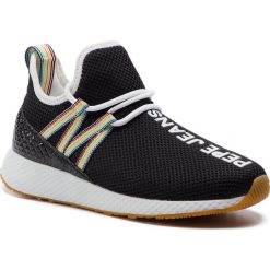 Sneakersy PEPE JEANS - Koko Tokio PLS30844 Black 999. Czarne półbuty damskie Pepe Jeans, z jeansu. W wyprzedaży za 259,00 zł.