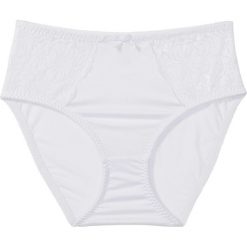 Figi "maxi" bonprix biały. Białe majtki damskie marki bonprix, bez wzorów. Za 34,99 zł.