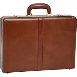 Neseser MCKLEIN Reagan 80444 Brązowy. Pomarańczowe torby męskie skórzane Mcklein, bez wzorów, ze skóry, retro, duże. Za 805,99 zł.