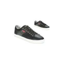 Buty Levis WOODS W. Czarne trampki i tenisówki damskie Levi's®, bez wzorów, bez zapięcia. Za 259,00 zł.