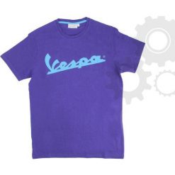 Tshirt męski Vespa fiolet rozmiar S. Niebieskie t-shirty męskie Vespa, s, bez wzorów, bez kołnierzyka. Za 168,34 zł.