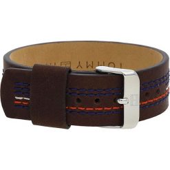 Skórzana bransoletka "Casuc". Pomarańczowe bransoletki damskie TOMMY HILFIGER, ze skóry, ze stali. W wyprzedaży za 149,95 zł.