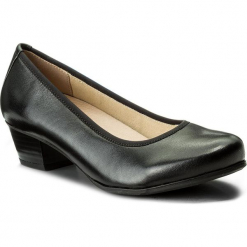 Półbuty CAPRICE - 9-22300-20 Black Nappa 022. Czarne creepersy damskie Caprice, z materiału, na obcasie. W wyprzedaży za 179,00 zł.