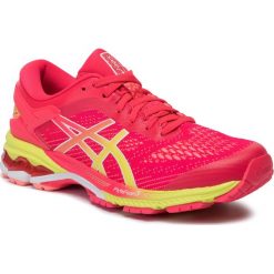 Buty ASICS - Gel-Kayano 26 1012A609 Laser Pink/Sour Yuzu 700. Różowe buty sportowe damskie Asics, z materiału, sportowe, do biegania. W wyprzedaży za 549,00 zł.