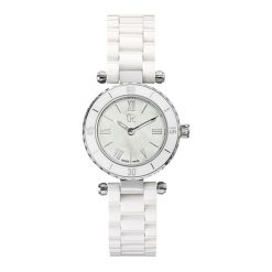 Zegarek "X70007L1S" w kolorze białym. Białe, analogowe zegarki damskie Liu Jo, Guess, ze stali. W wyprzedaży za 439,95 zł.