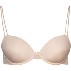 Biustonosz push-up w kolorze cielistym. Brązowe biustonosze Lascana & Co., z haftami. W wyprzedaży za 59,95 zł.