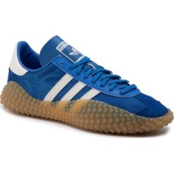 Buty adidas - Country x Kamanda EE5666 Blue/Clowhi/Gum3. Niebieskie buty sportowe męskie Adidas, na co dzień, bez wzorów, ze skóry ekologicznej, bez zapięcia. Za 549,00 zł.