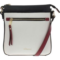 Gionni Biała torebka crossbody Lille 11G2144. Białe torebki klasyczne damskie Gionni, bez wzorów, bez dodatków. Za 179,00 zł.