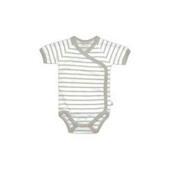 Ebi & Ebi Fairtrade Body dziecięce beige melange - beżowy - Gr.Moda (6 - 24 miesięcy ). Brązowe body niemowlęce marki Ebi & Ebi, bez wzorów, z bawełny, bez rękawów. Za 69,00 zł.