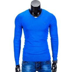Swetry męskie: SWETER MĘSKI E74 – NIEBIESKI
