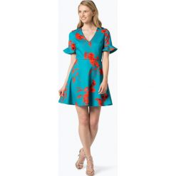 Ted Baker - Sukienka damska – Chynaa, niebieski. Niebieskie sukienki damskie Ted Baker, w kwiaty, bez kołnierzyka, bez rękawów. Za 649,95 zł.