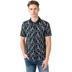 Armani Exchange Polo Koszulka Niebieski. Niebieskie podkoszulki męskie Armani Exchange, xl, bez wzorów, z elastanu, bez rękawów. Za 333,95 zł.