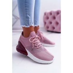 Obuwie Sportowe Damskie Różowe Hello. Różowe buty sportowe damskie Tagless, bez wzorów, eleganckie. Za 99,00 zł.