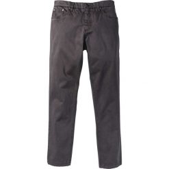 Rurki męskie: Spodnie ze stretchem Slim Fit bonprix ciemnoszary