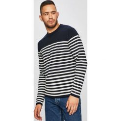 Tommy Hilfiger - Sweter. Białe swetry męskie TOMMY HILFIGER, xl, bez wzorów, z bawełny, z okrągłym kołnierzem, bez kaptura. W wyprzedaży za 329,90 zł.