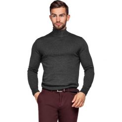 Golf Antracytowy Sterling. Szare kardigany męskie marki LANCERTO, m, z bawełny. Za 199,90 zł.