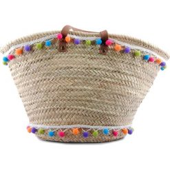 Torebki klasyczne damskie: Torebka w kolorze beżowym – (S)50 x (W)32 x (G)28 cm