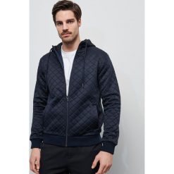 Bluza z recyklingowanego poliestru - Granatowy. Niebieskie bluzy męskie Reserved, s, bez wzorów, bez kołnierzyka, bez rękawów, bez kaptura. Za 159,99 zł.