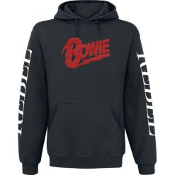 David Bowie Rebel Rebel Bluza z kapturem czarny. Czarne bluzy męskie marki David Bowie, l, bez wzorów, z kapturem, bez rękawów, z kapturem. Za 184,90 zł.