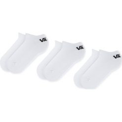 Zestaw 3 par niskich skarpet damskich VANS - Classic Low VN000XS0WHT White. Białe skarpetki damskie Vans, bez wzorów, z elastanu. Za 49,00 zł.