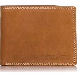 Jasny brąz SKÓRZANY PORTFEL MĘSKI Z OCHRONĄ KART RFID. Brązowe portfele męskie BLUE & BURRY, ze skóry. Za 109,00 zł.