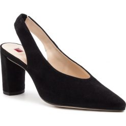 Sandały HÖGL - 7-107602 Black 0100. Czarne klapki damskie HÖGL, bez wzorów, ze skóry, bez obcasa, na obcasie. W wyprzedaży za 419,00 zł.
