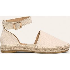 Answear - Espadryle Laura Mode. Brązowe espadryle damskie ANSWEAR, bez wzorów, ze skóry ekologicznej, bez obcasa, na obcasie. Za 119,90 zł.