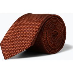 OLYMP Luxor modern Fit - Męski krawat z jedwabiu, pomarańczowy. Brązowe krawaty męskie marki OLYMP Luxor modern Fit. Za 129,95 zł.