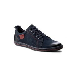LASOCKI FOR MEN MI07-C273-323-01. Niebieskie półbuty męskie ze skóry. Za 189,99 zł.