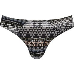 Stroje dwuczęściowe damskie: Figi bikini w kolorze czarnym ze wzorem