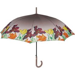Parasole: Parasol „Leaves” w kolorze szarym ze wzorem